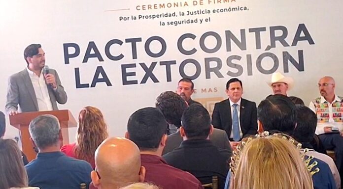 Se suma Reynosa a la estrategia estatal firma Alcalde Carlos Peña Ortiz el “Pacto Contra la Extorsión”